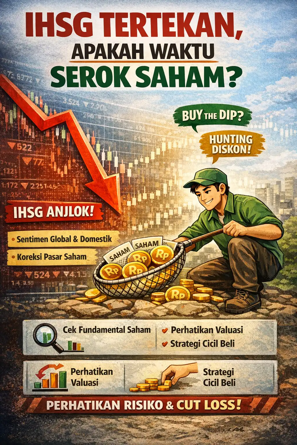 Read more about the article IHSG Tertekan, Apakah Waktu yang Tepat untuk Serok Saham?