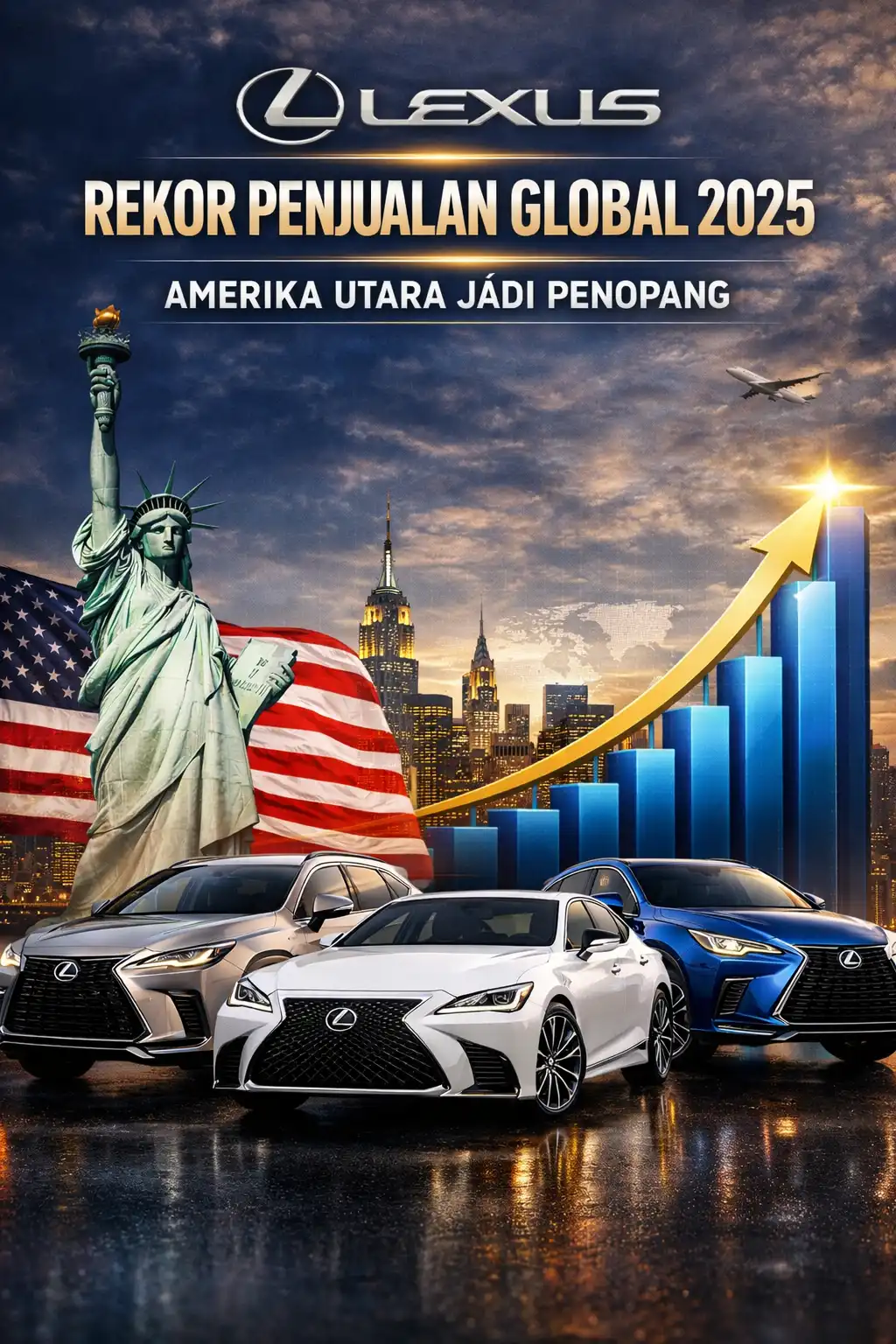 Read more about the article Lexus Cetak Rekor Penjualan Global 2025: Amerika Utara Jadi Penopang